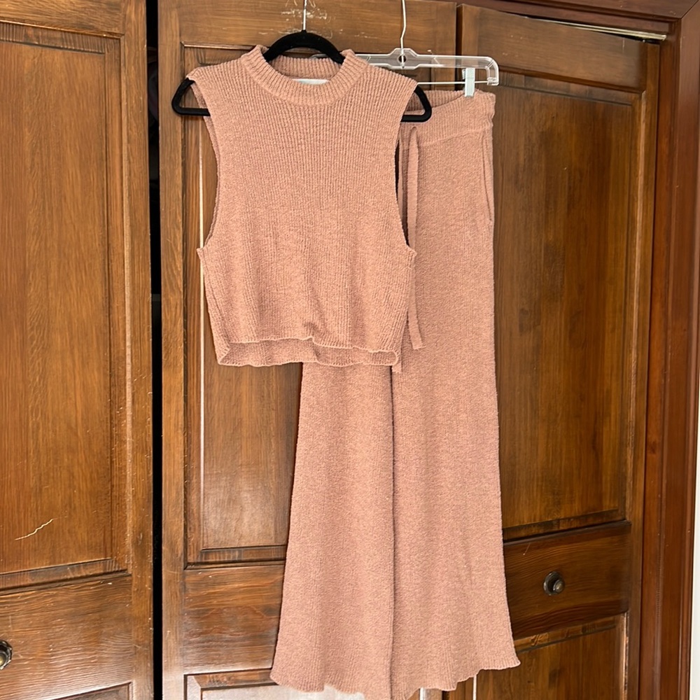 Free people knit lounge set